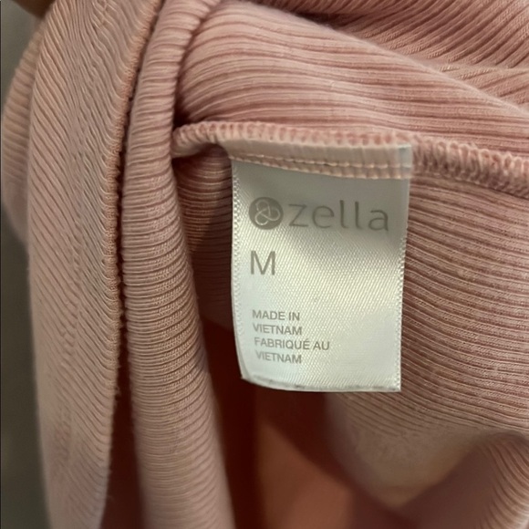 Zella Pink Racer Back Ribbed Tank Top - Picture 6 of 8